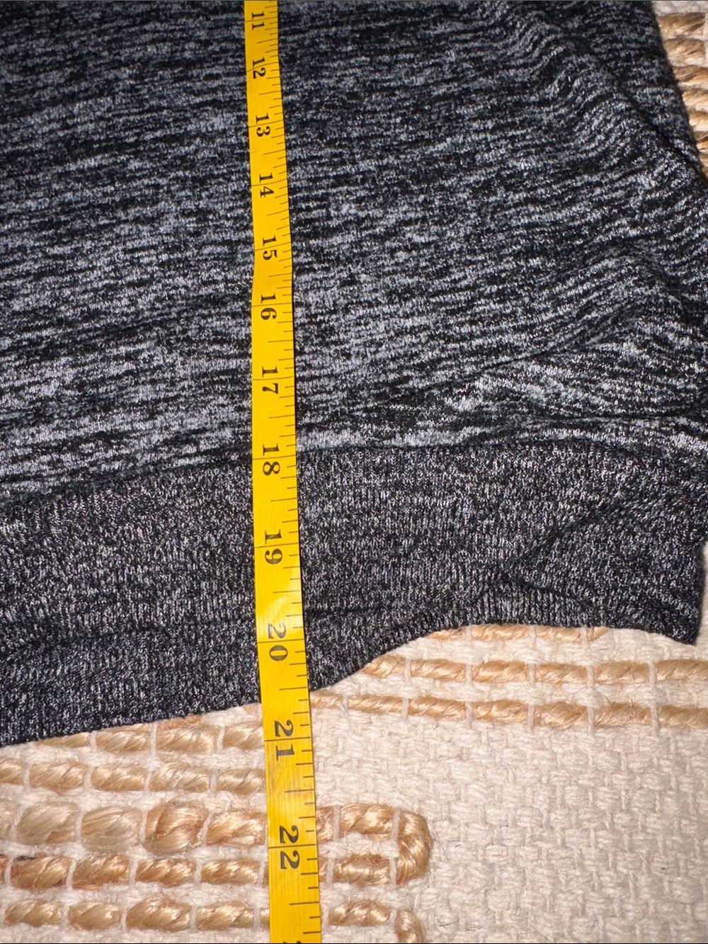 GAP Women's Black & Gray Marled Hooded Pullover size small - Picture 7 of 7